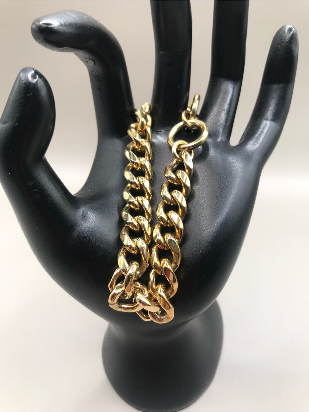 Gold-Tone Chain Bracelet with Toggle Clasp - Picture 4 of 7